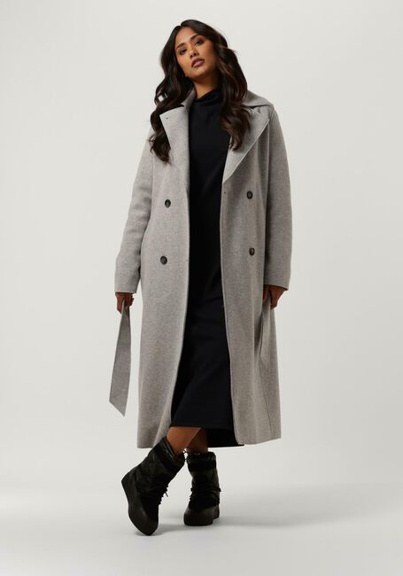 Grijze BEAUMONT Mantel BELTED COAT - large