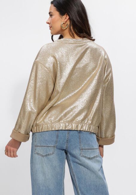 Beige SUMMUM Tops & T-shirts JERSEY COATED SWEAT - large