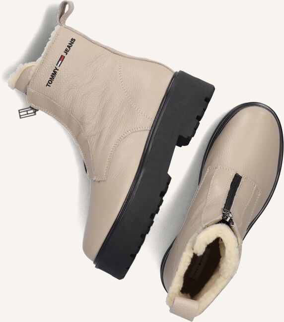 Beige TOMMY JEANS  WARMLINED ZIPPER BOOT Beige TOMMY JEANS  WARMLINED ZIPPER BOOT - large