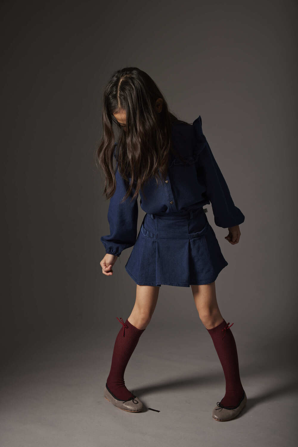 COZMO Mini-jupe BALIK288W5 Bleu fonc&eacute; - large