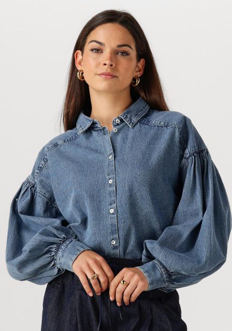 BY-BAR SARAH SHORT DENIM BLOUSE Blouses en bleu - large