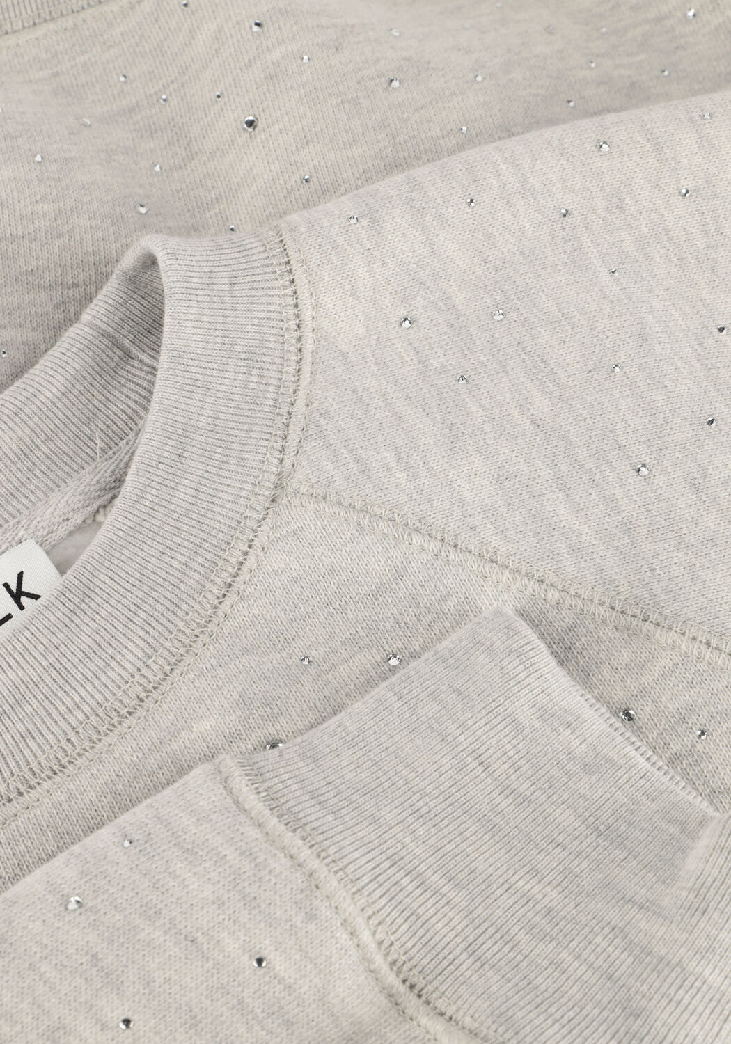 CATWALK JUNKIE Pull RELAXED RAGLAN SLEEVE SWEATER WITH STRASS en gris - large