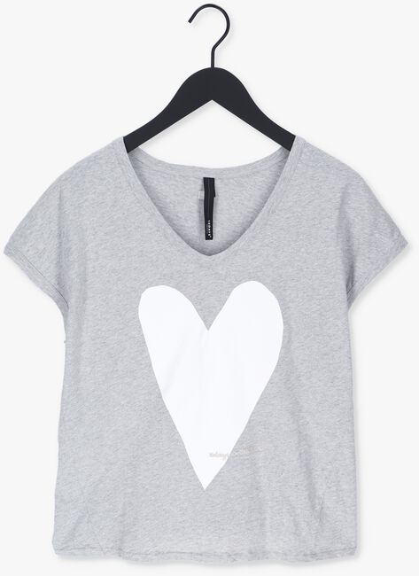 Grijze 10DAYS T-shirt TEE HEART - large