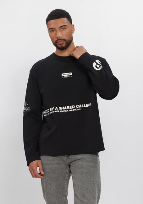 PURE PATH T-shirt UNITED LONGSLEEVE en noir - large
