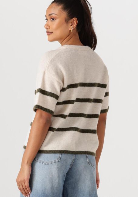 Gebroken wit SELECTED FEMME T-shirt SLFMALINE-LILIANA 2/4 KNIT O-NECK - large