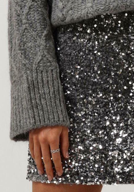 Zilveren SECOND FEMALE Minirok SHIMMER MINI SKIRT - large