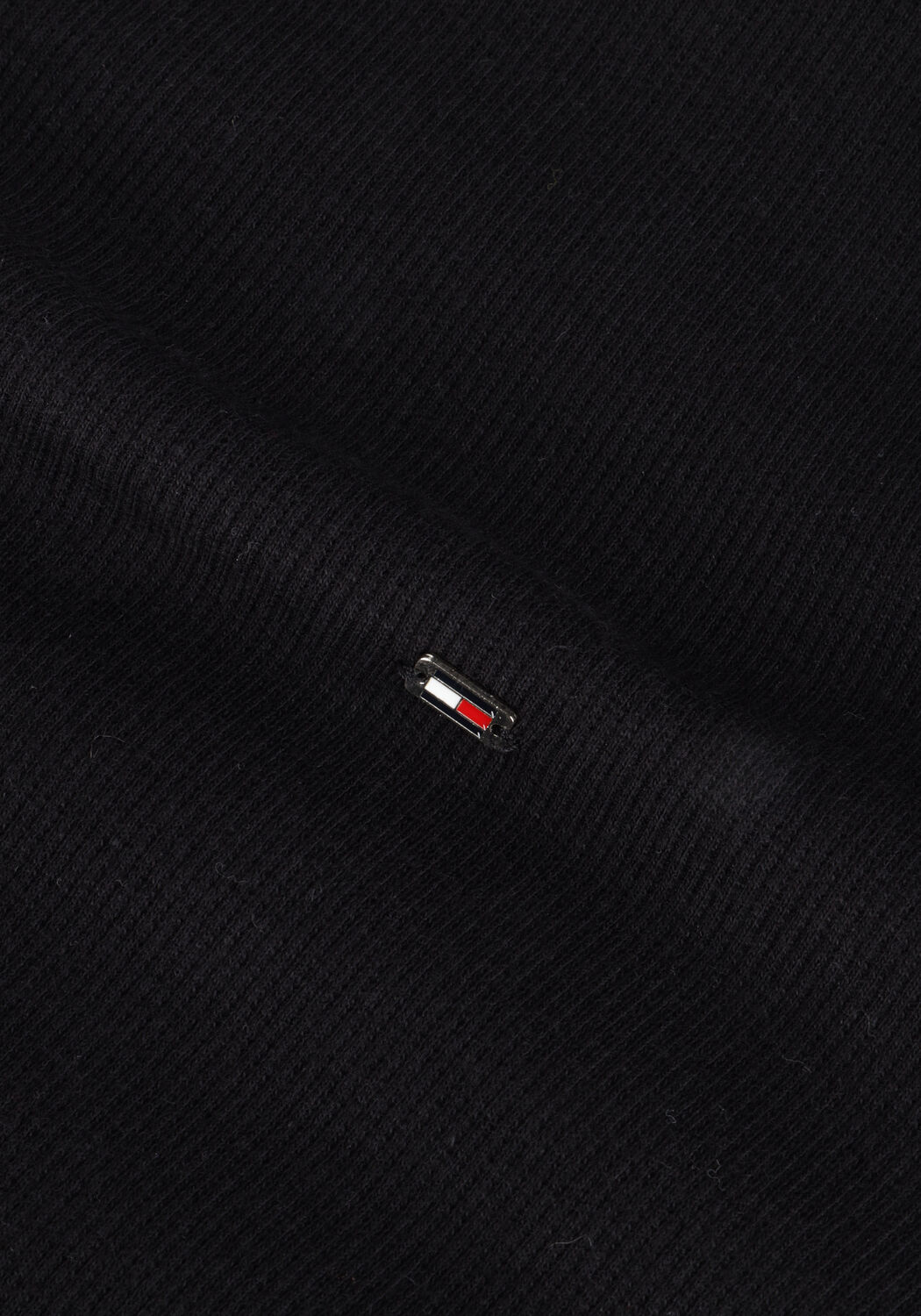 TOMMY HILFIGER Col roul&eacute; SLIM MODAL RIB ROLL-NK TOP en noir - large