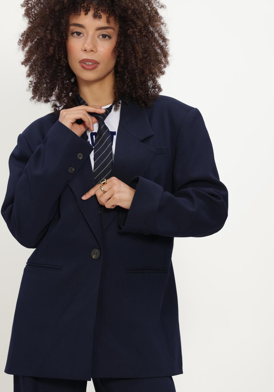 Donkerblauwe CO'COUTURE Blazer MAVACC POWER BLAZER - large