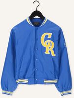 COLOURFUL REBEL Jack FELICIA PATCH SATIN BOMBER JACKET en bleu COLOURFUL REBEL Jack FELICIA PATCH SATIN BOMBER JACKET en bleu - medium