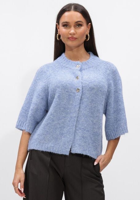 Blauwe NEO NOIR Trui BENUTA FLUFFY KNIT CARDIGAN - large