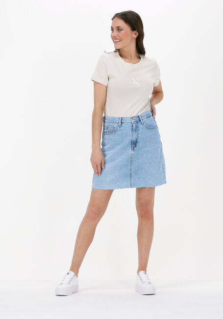 CALVIN KLEIN T-shirt MONOGRAM SLIM TEE Blanc - large