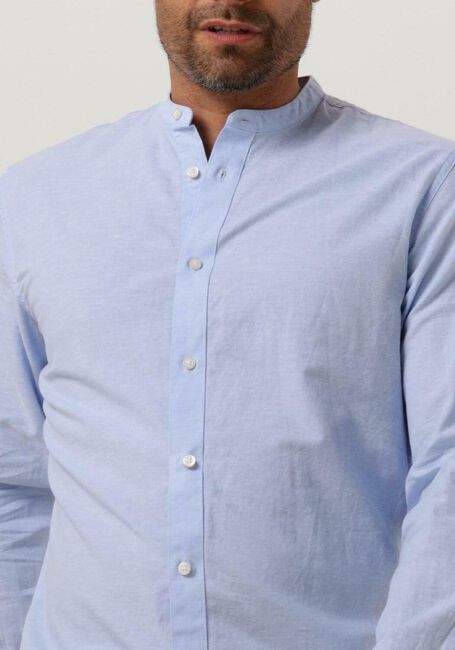 SELECTED HOMME Chemise décontracté SLHSLIMNEW-LINEN SHIRT LS BAND W en bleu - large