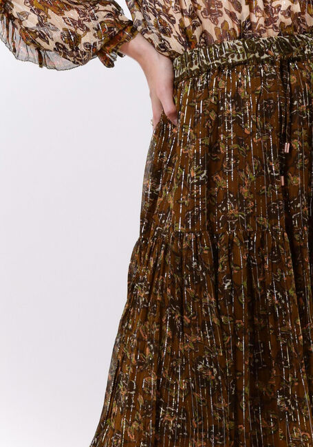 LOUIZON Jupe maxi OLIVER JUPE en marron - large
