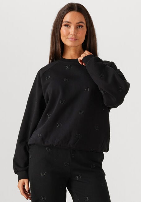 ALIX THE LABEL Chandail KNITTED LOGO SWEATER en noir - large