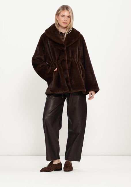 Bruine IBANA Faux fur jas CYREN - large
