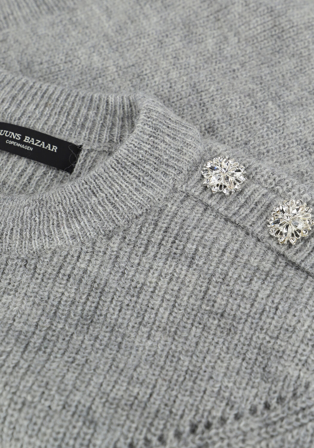 BRUUNS BAZAAR Spencer PARISA REGIZA KNIT VEST en gris - large