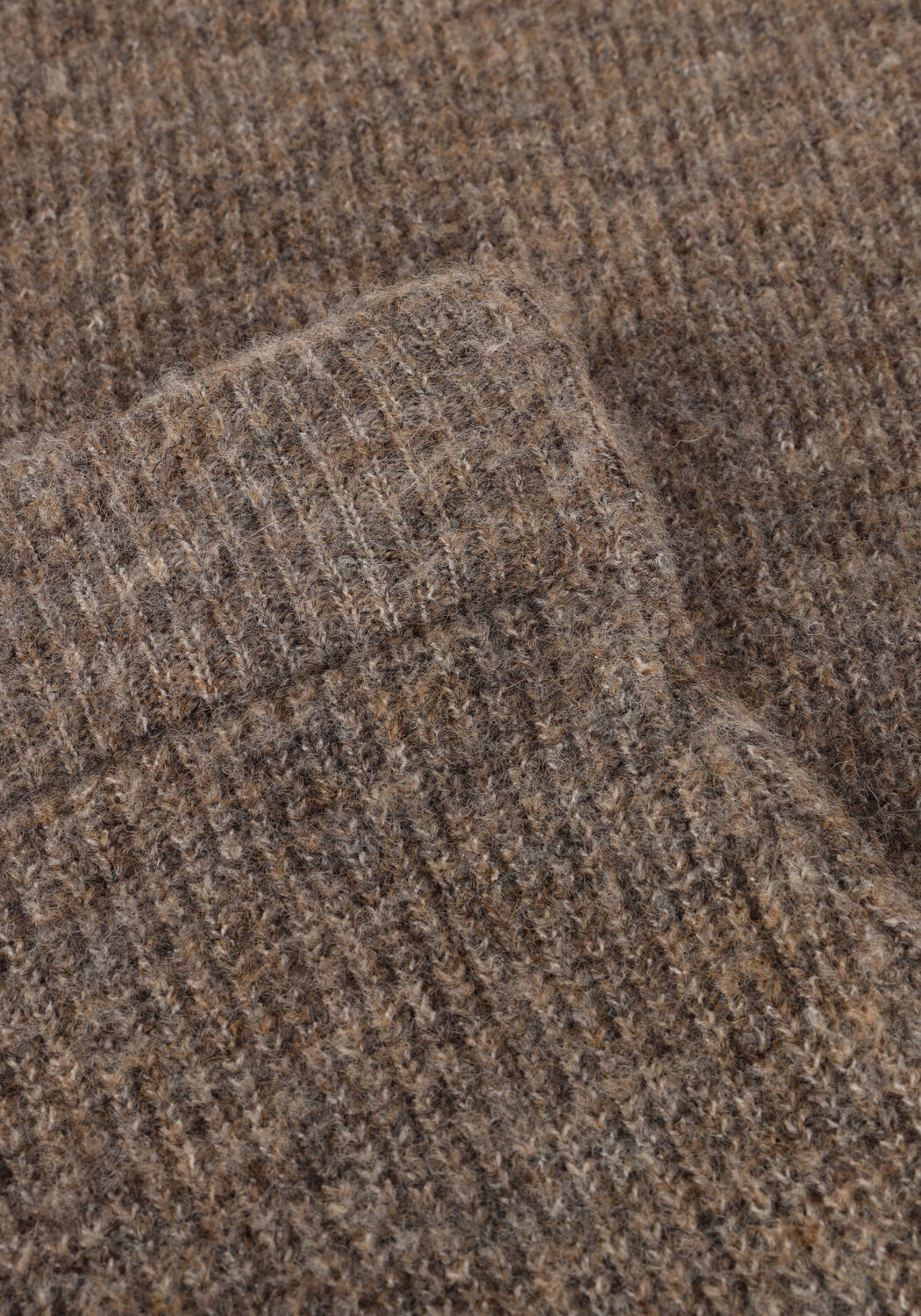 YDENCE Jupe maxi KNITTED SKIRT LAINEY en taupe - large