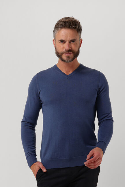 PROFUOMO Pull PULLOVER V-NECK en bleu - large