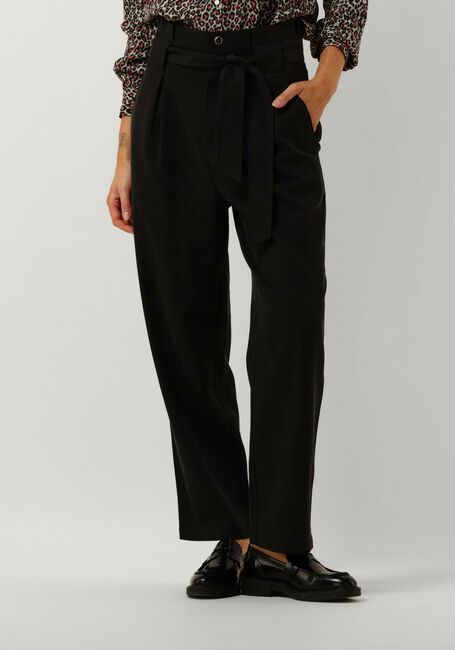 SCOTCH & SODA Pantalon DAISY - HIGH RISE STRAIGHT LEG PAPERBAG TROUSERS en noir - large