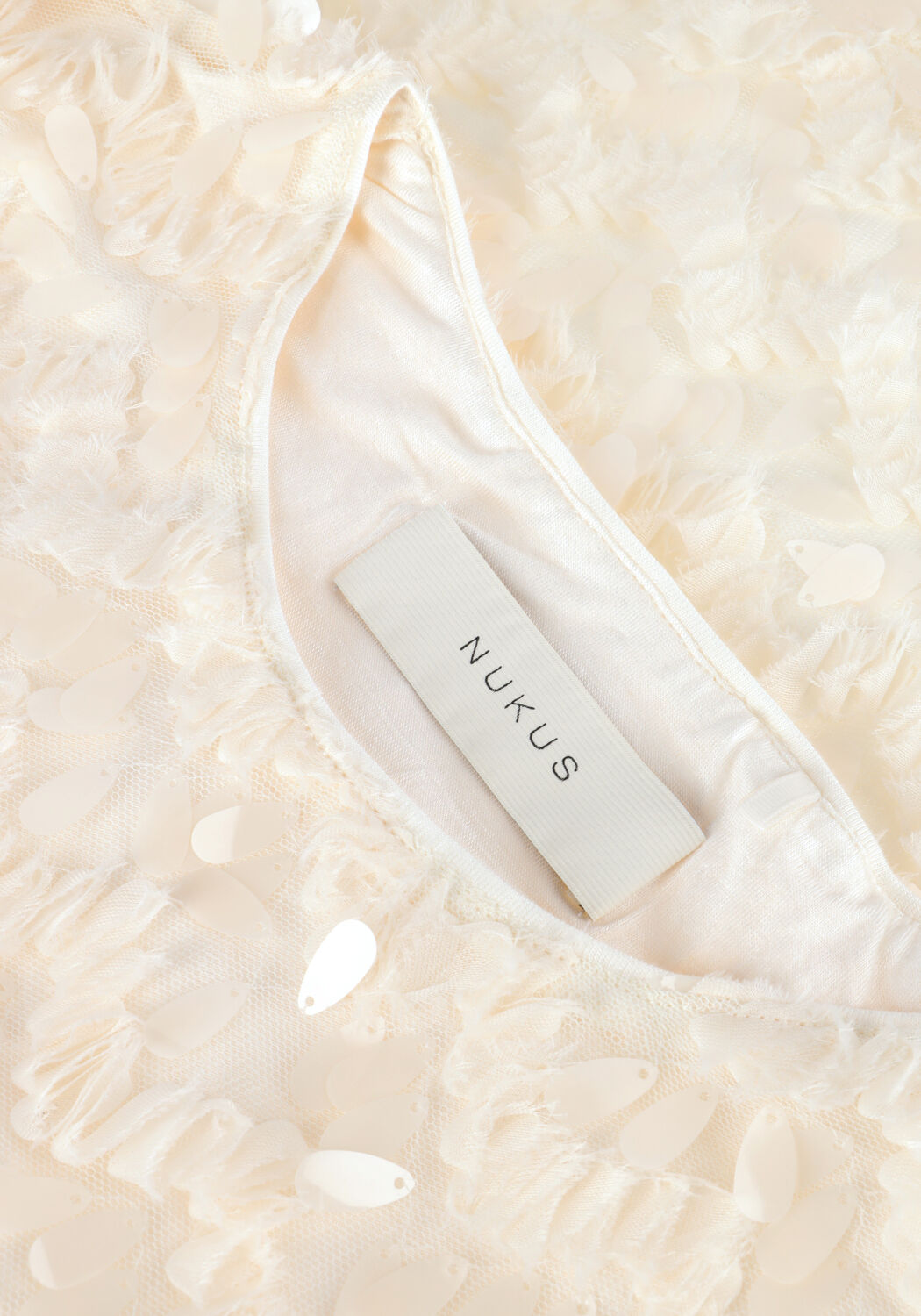 NUKUS Haut ARIA TOP LACE &Eacute;cru - large