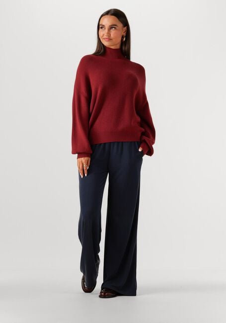 Donkerblauwe MSCH COPENHAGEN Wijde broek MSCHJAZLYN LYNETTE PANTS - large