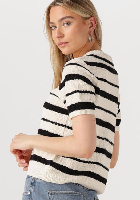 ROUGE EDIT T-shirt ROUAGNES SS V-NECK KNIT TOP en multicolore - large