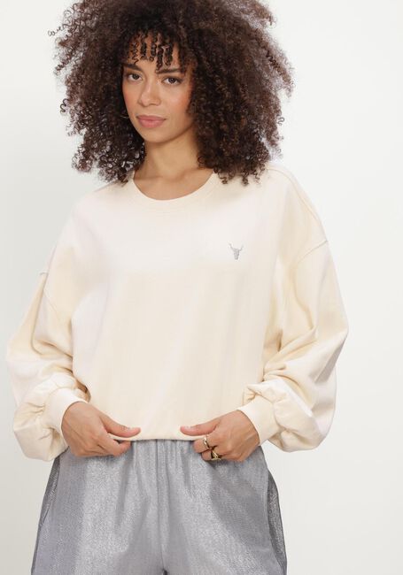ALIX THE LABEL Chandail LADIES KNITTED OVERSIZED SWEATER Cr&egrave;me - large