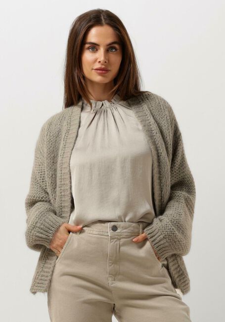 SUMMUM Gilet OVERSIZED CARDIGAN MOHAIR BLEND KNIT en vert - large