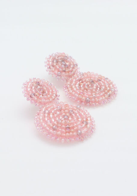 Roze PAULIE POCKET Sieraad SMALL DOUBLE BEADS EARRINGS - large