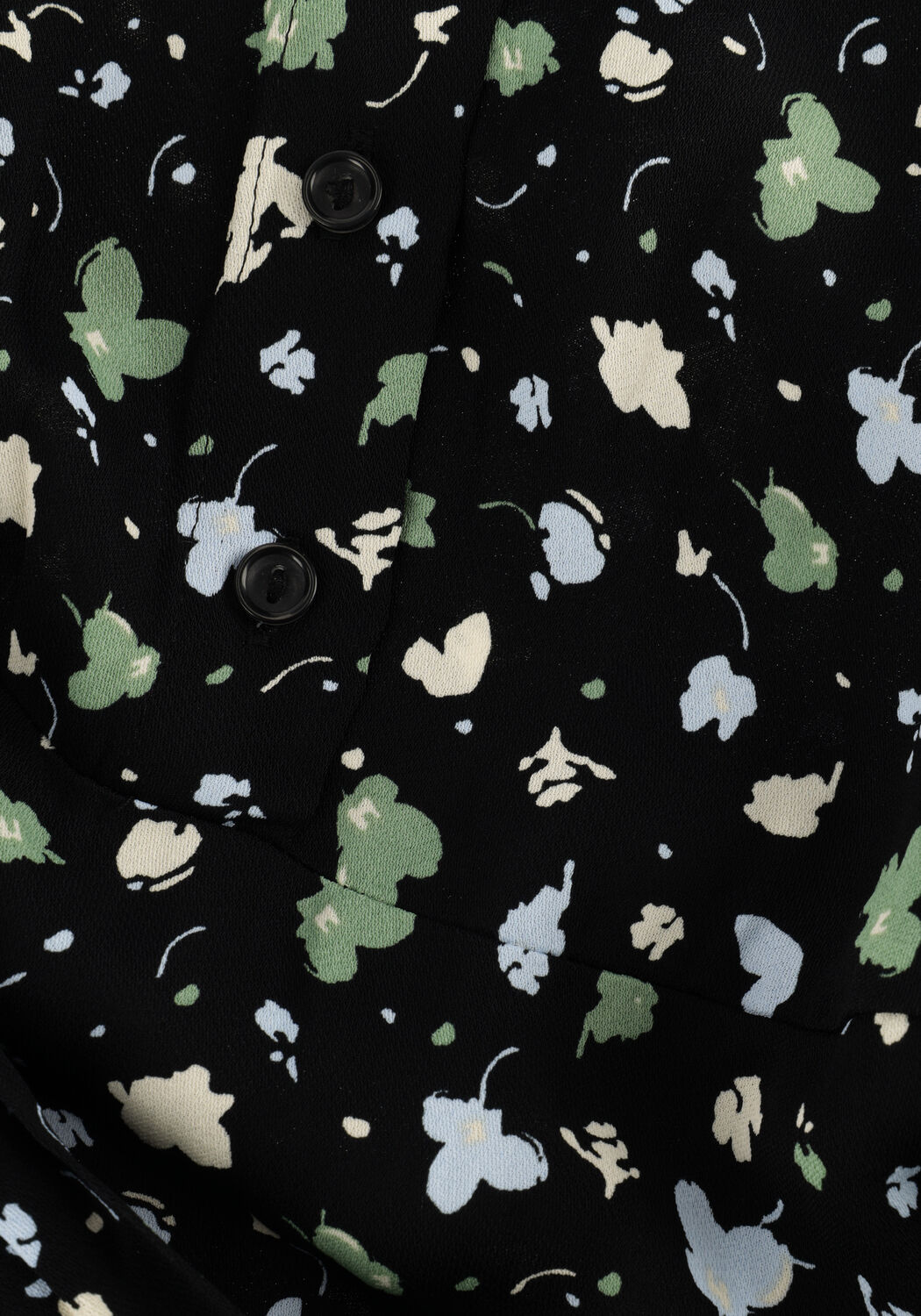 Zwarte SELECTED WOMEN Mini jurk FIOLA LS AOP SHIRT DRESS - large