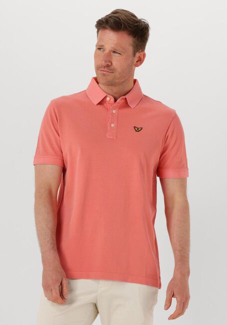 PME LEGEND Polo PIQUE GARMENT DYE Corail - large