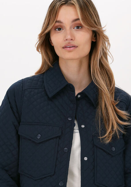 LEVETE ROOM Veste matelassé MAGNOLIA 1 JACKET Bleu foncé - large