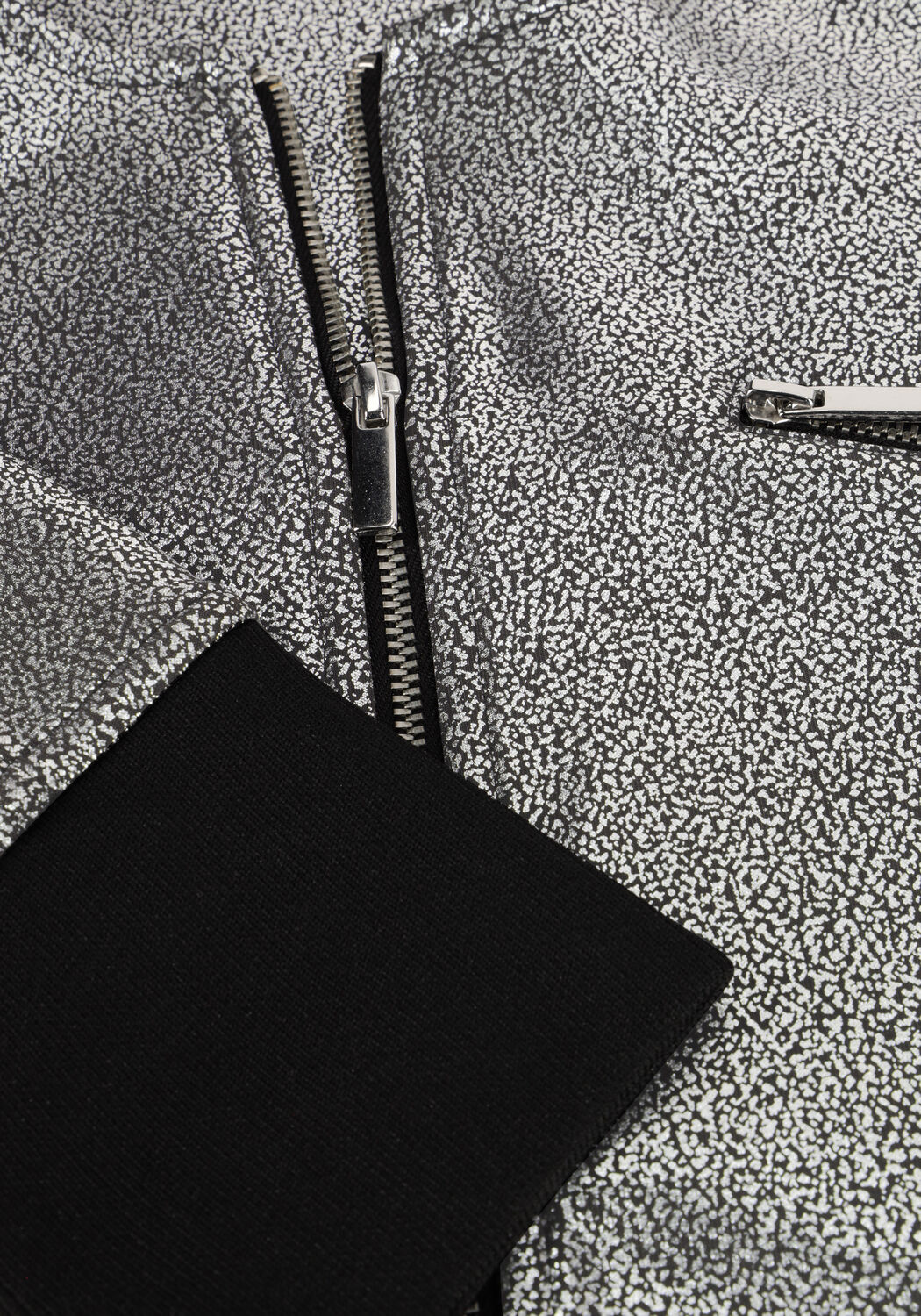 JANSEN AMSTERDAM Jack CS 271 BOMBER WITH ZIPPER en argent - large