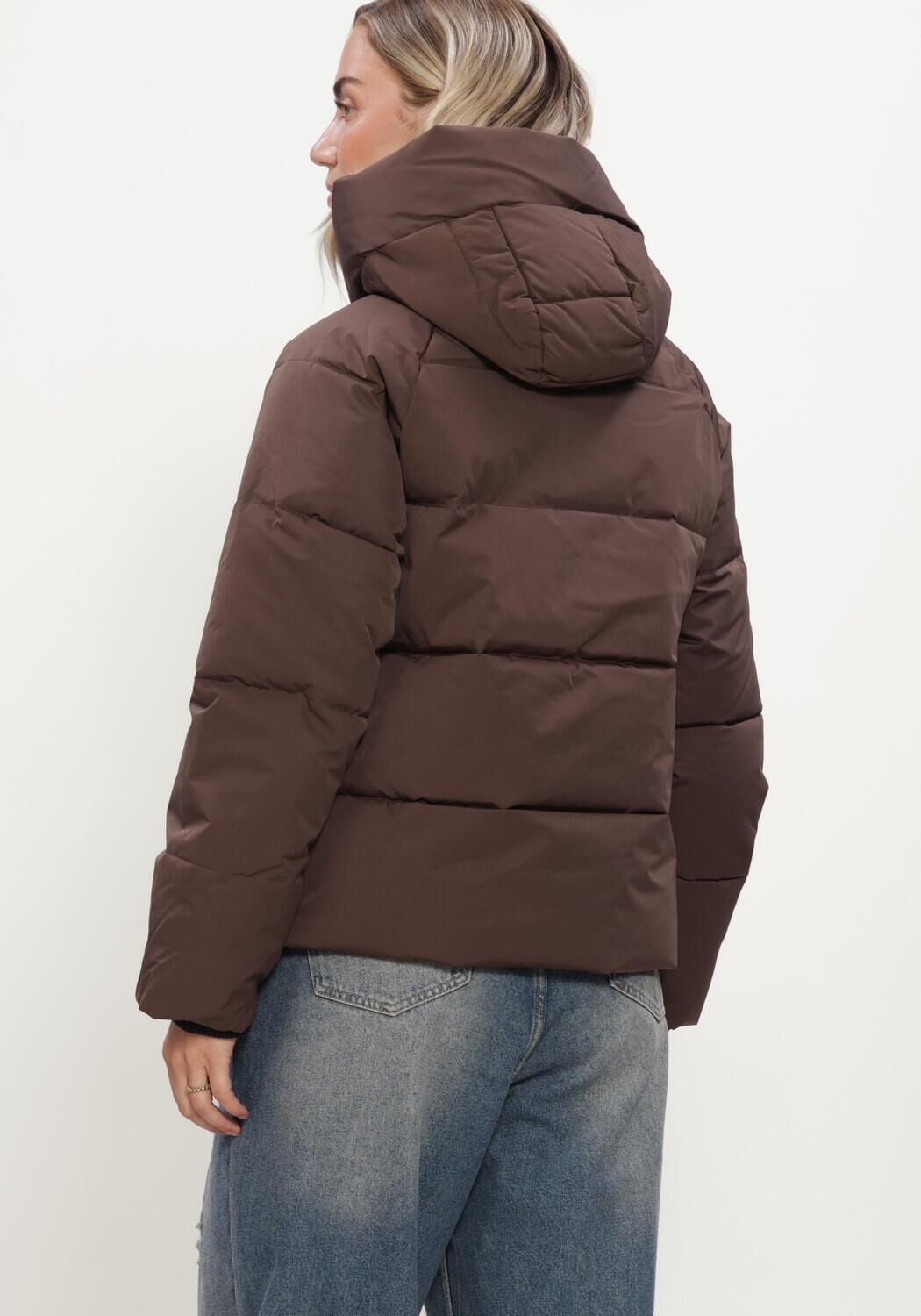 Bruine MSCH COPENHAGEN Gewatteerde jas MSCHPAVINARIA SHORT JACKET - large