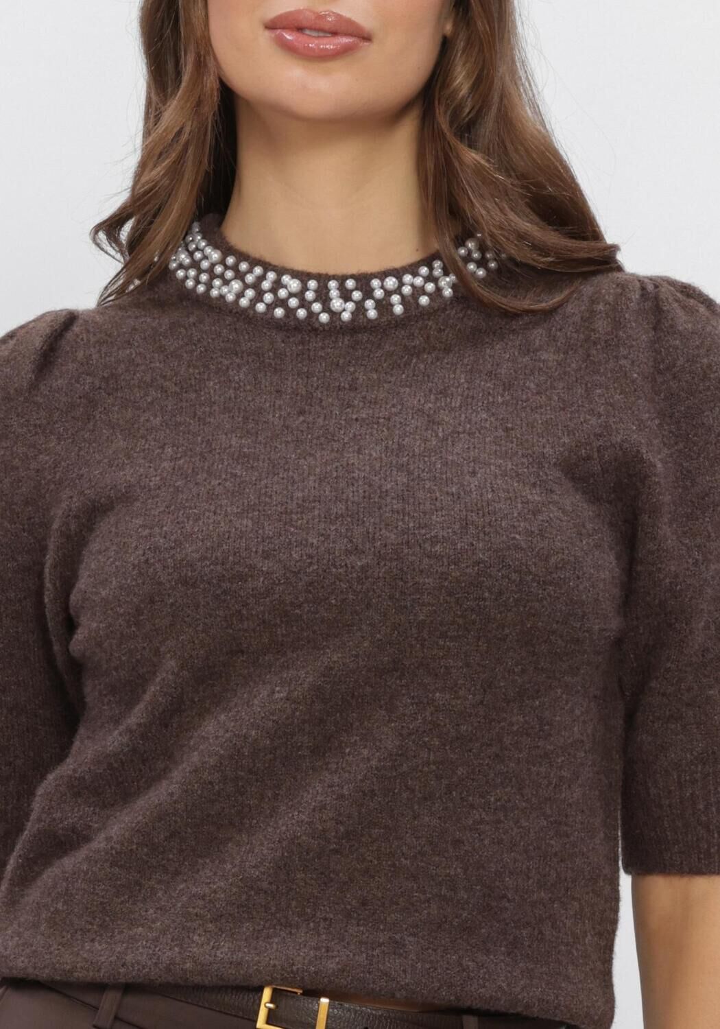 OMODA ATELIER Pull OM-DAHLIA X BO en marron - large