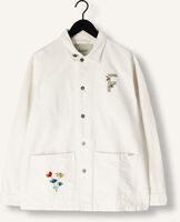FORÉT ROWAN EMBROIDERY CANVAS OVERSHIRT Surchemises Blanc FORÉT ROWAN EMBROIDERY CANVAS OVERSHIRT Surchemises Blanc - medium