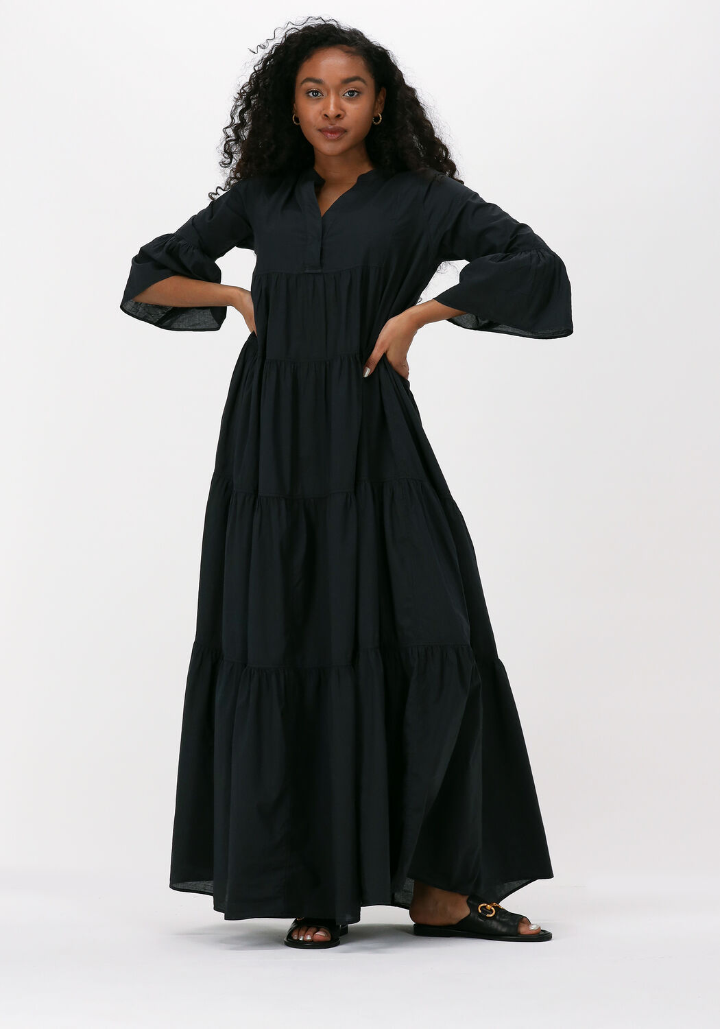 Maxi jurk on sale zwart