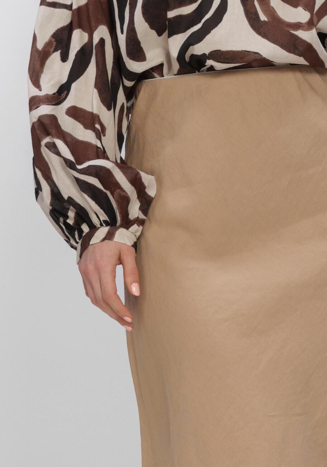 Beige BEAUMONT Midirok LUNA SKIRT - large