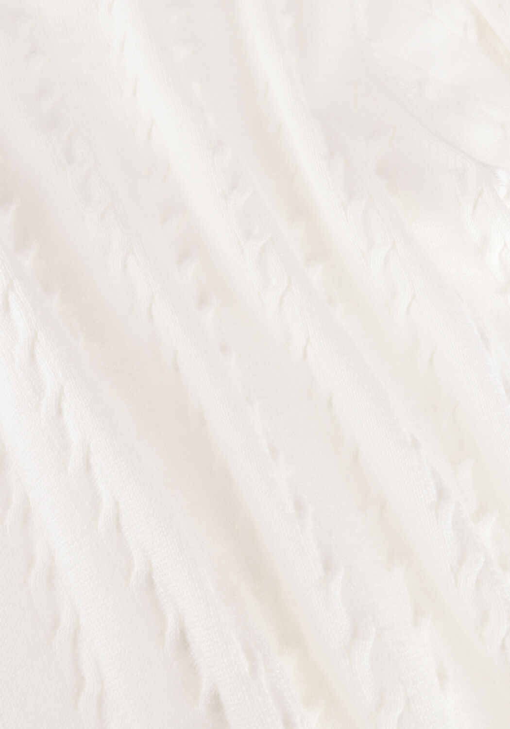 VANILIA Pull CABLE KNITTED TOP &Eacute;cru - large