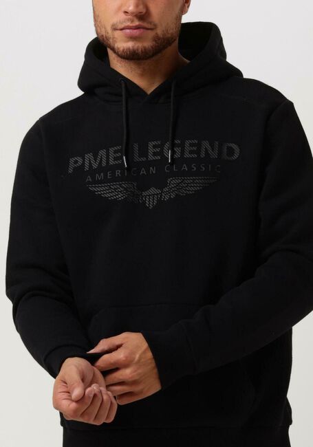 PME LEGEND Chandail HOODED SOFT BRUSHED FLEECE en noir - large