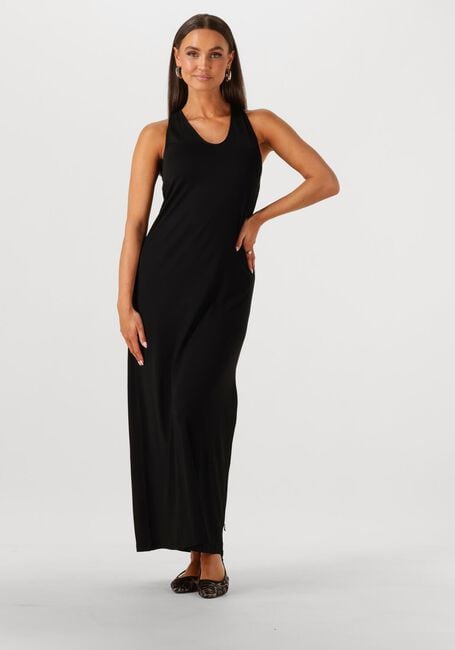 Zwarte JANSEN AMSTERDAM Maxi jurk FEIJA JURK V 571 - large
