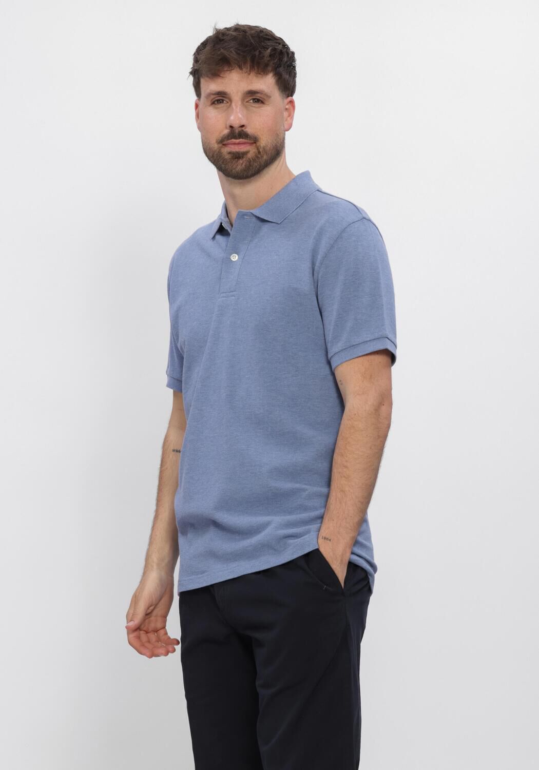 Blauwe PROFUOMO Polo POLO SS BASIS PIQUE - large