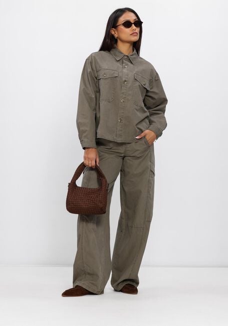 Groene CO'COUTURE Broeken/jumpsuits EVELYNCC BARREL LL PANT - large