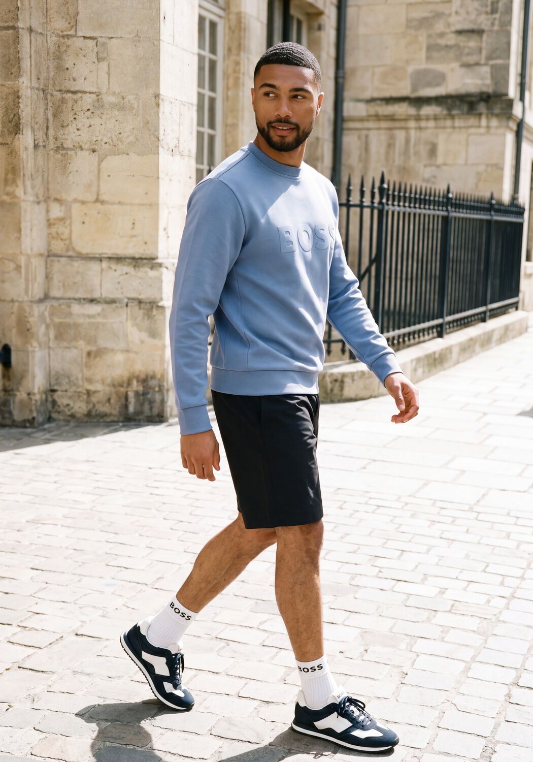 BOSS Baskets basses LEVON_RUNN en bleu - medium