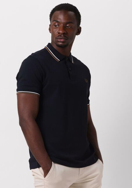 FRED PERRY Polo THE TWIN TIPPED FRED PERRY SHIRT Bleu foncé - large