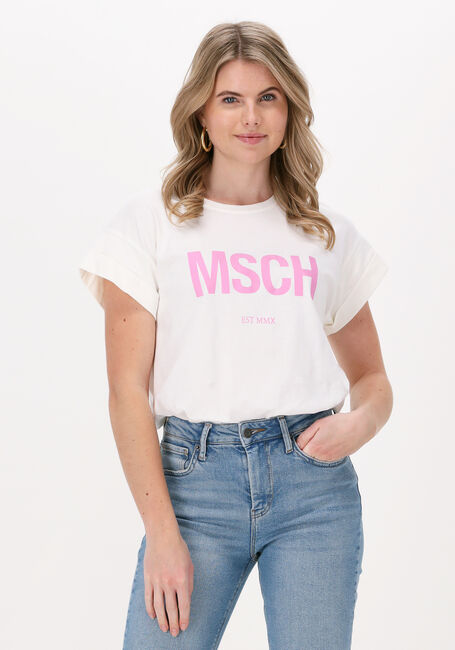 MSCH COPENHAGEN T-shirt ALVA ORGANIC MSCH STD TEE Écru - large