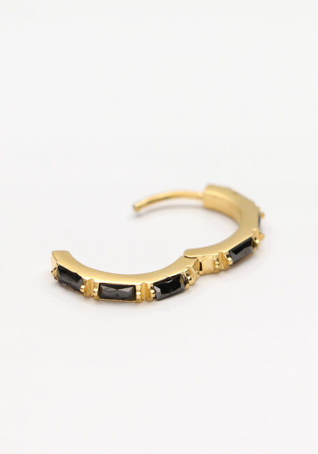 Zwarte NOTRE-V Sieraad OORBELLEN STRASS - large