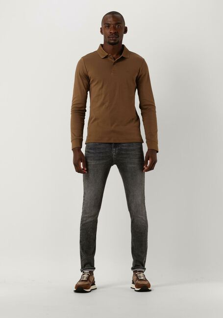 Bruine CALVIN KLEIN Polo SMOOTH COTTON SLIM LS POLO - large
