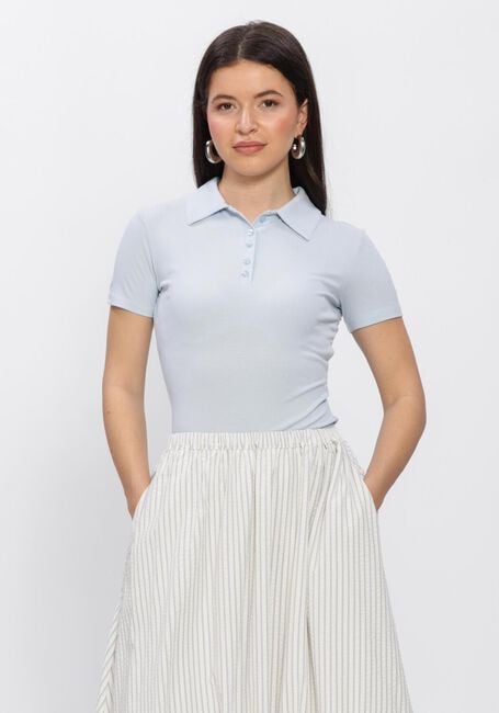 Lichtblauwe EDITED Tops & T-shirts VANIA POLOSHIRT - large