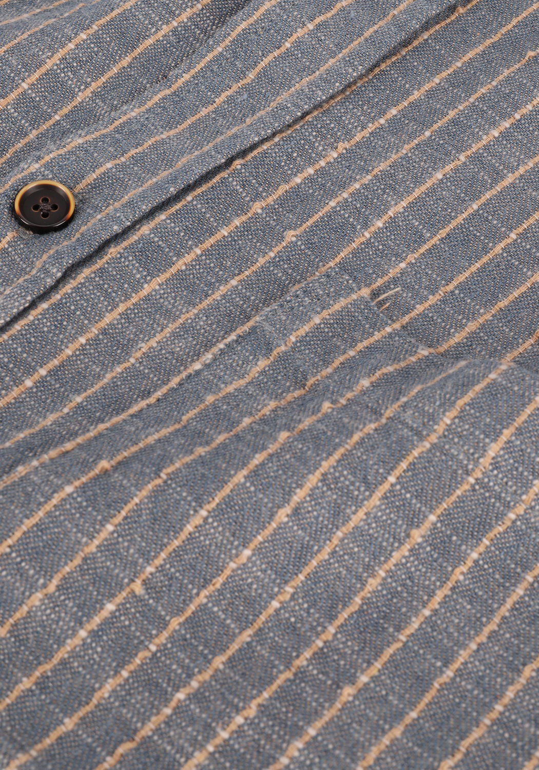 ANERKJENDT Chemise d&eacute;contract&eacute; AKKONRAD SLUB STRIPE SHIRT en bleu - large